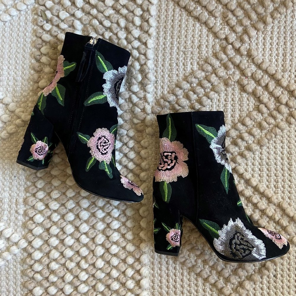 Rebecca Minkoff Bryce Floral Embroidered Boots